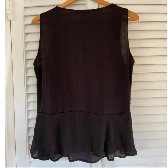 {Alfani} Black Silky Flowy Tank Top - Large - Picture 5 of 5